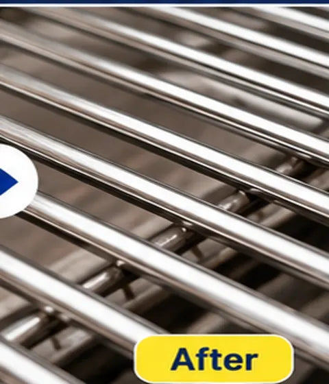 Illustrative grill after visual; not a verified product result