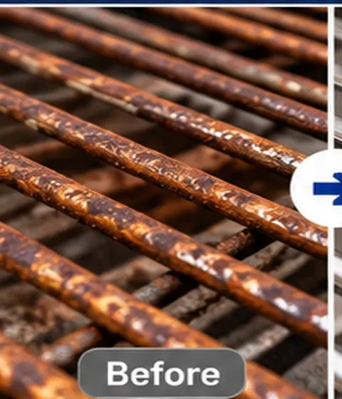 Illustrative grill before visual; not a verified product result