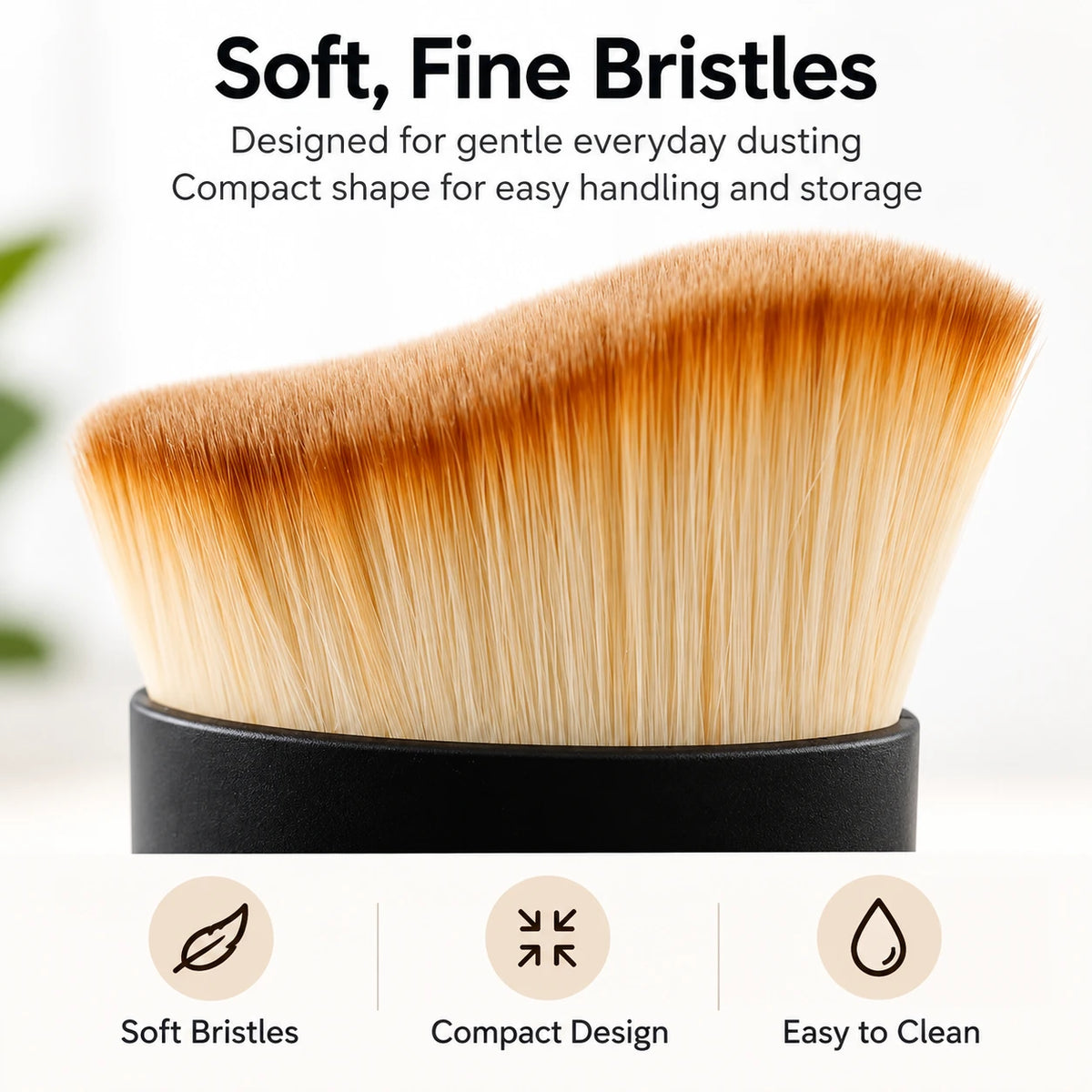 Multi-Purpose Soft Bristle Dusting Brush