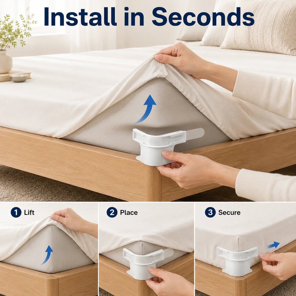 Three step installation instructions