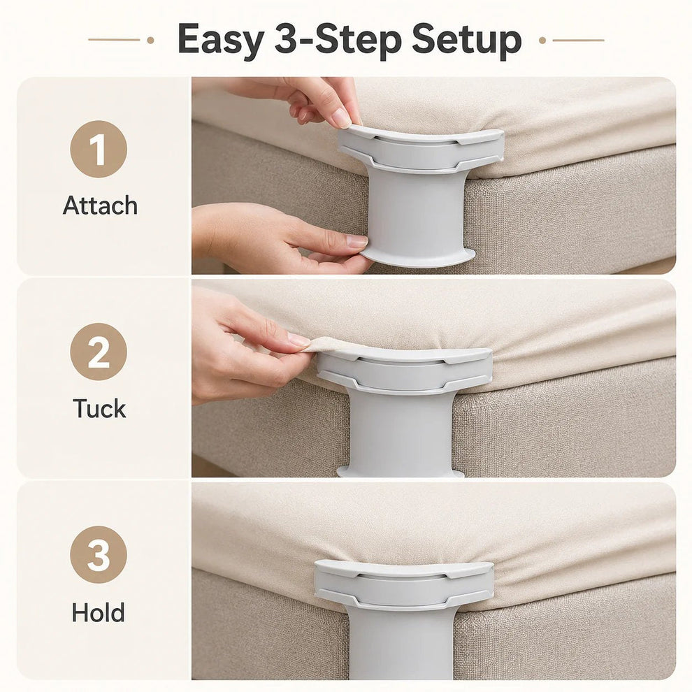Bedding Sheet Corner Fastener Clips